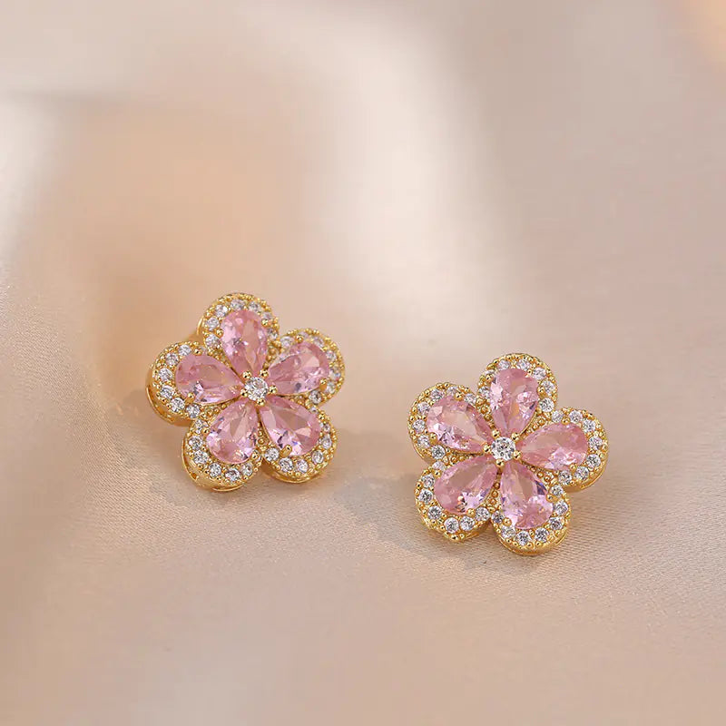 Pink Blossom Earrings